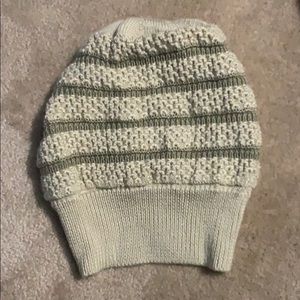 Cream beanie